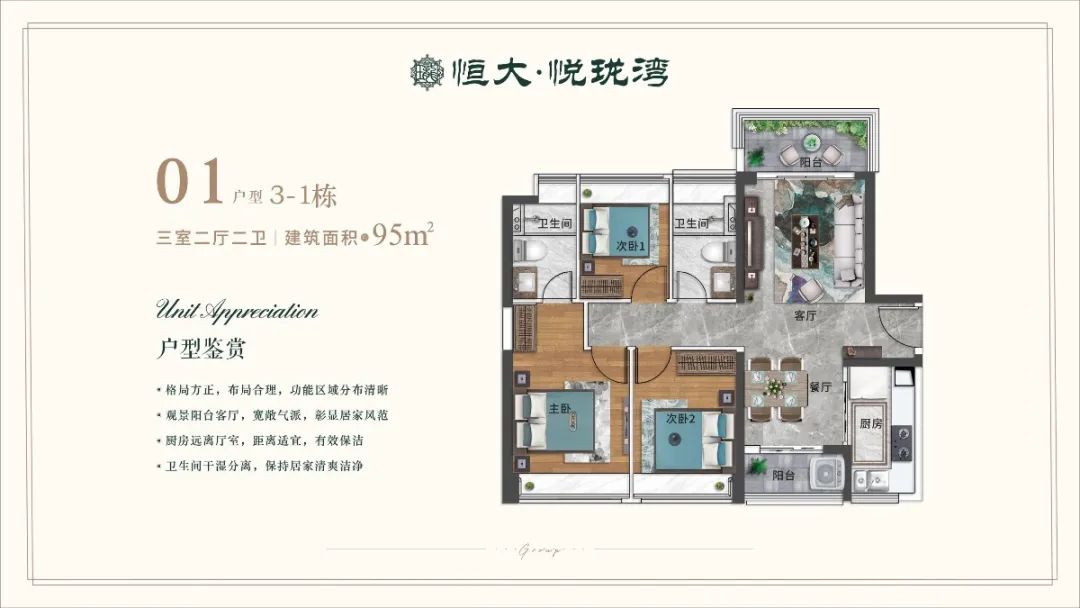 中山【恒大悦珑湾户型图】展示-中山马鞍岛恒大悦珑湾